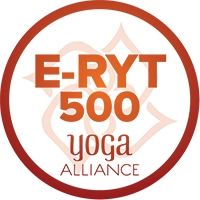 Yoga Alliance E-RYT 500 Logo Yoga Alliance E-RYT 500 Logo