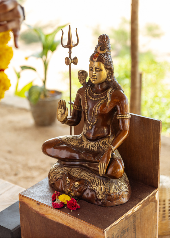 Buddah figure in yoga shala Buddah figure in yoga shala